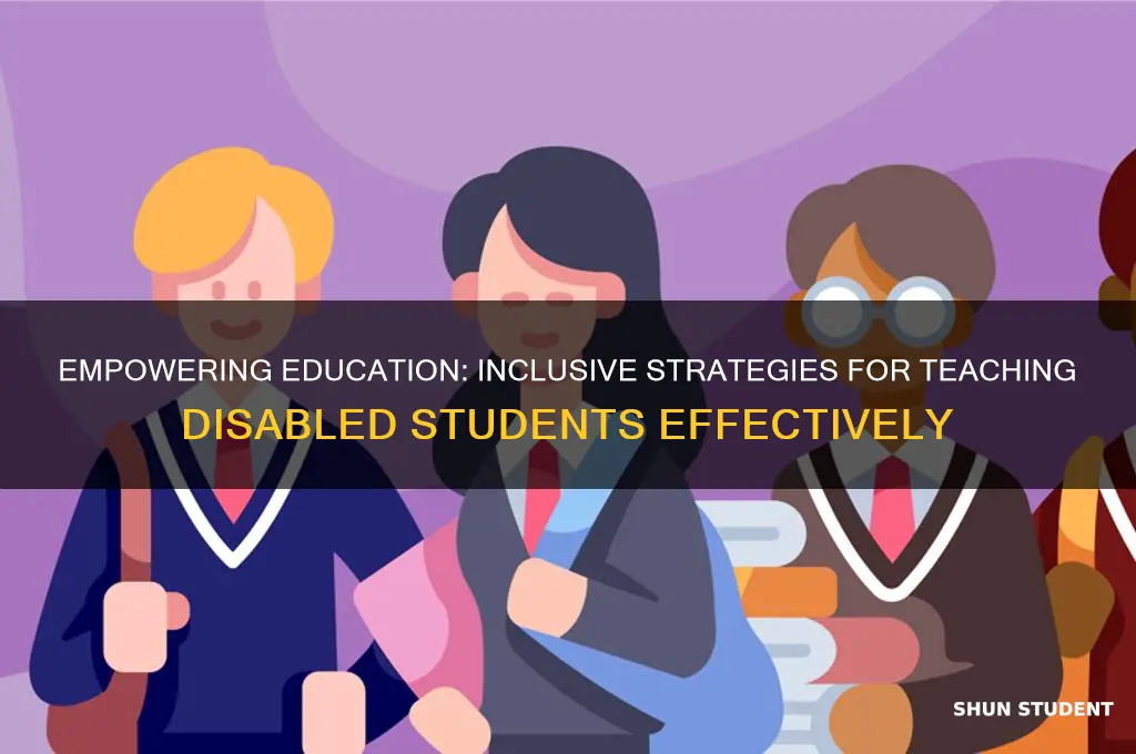 how to teach disabled students