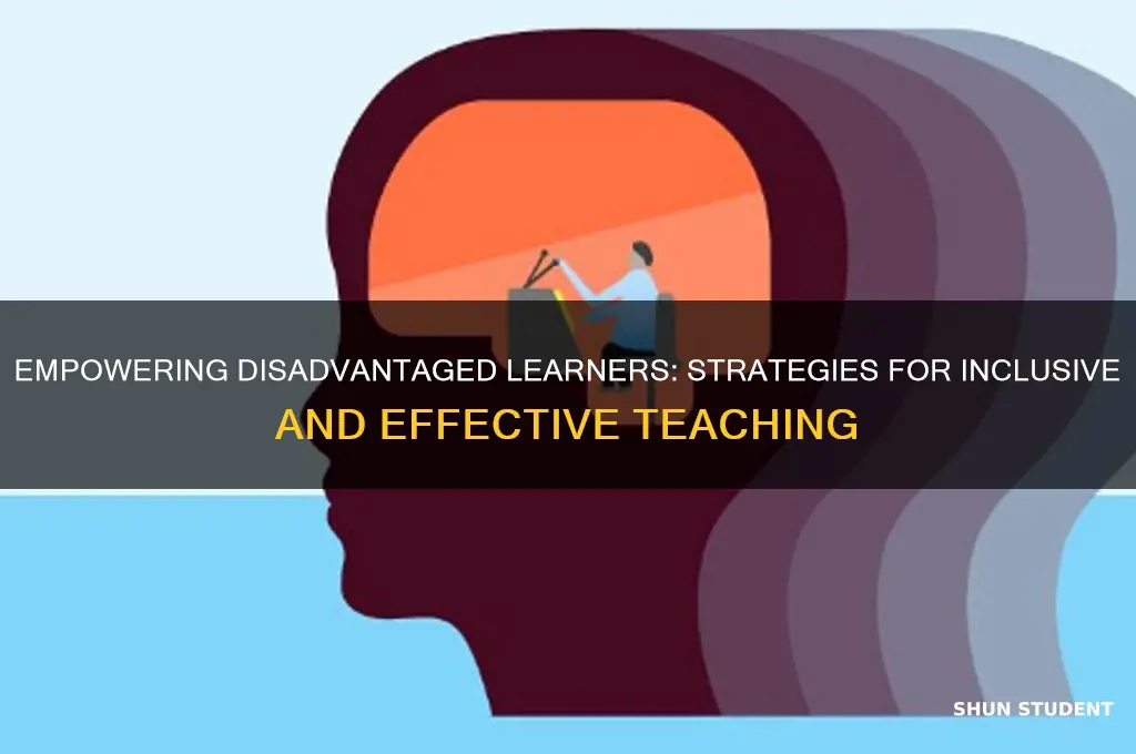 how to teach disadvantaged students