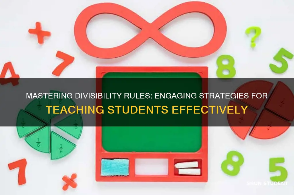 how to teach divisibility rules to students
