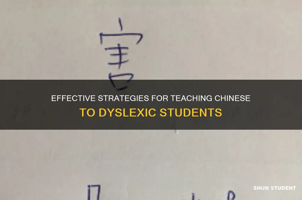 how to teach dyslexic student chinese