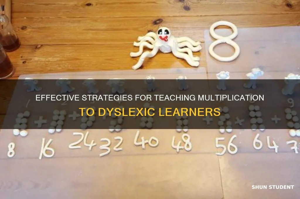 how to teach dyslexic students multiplication