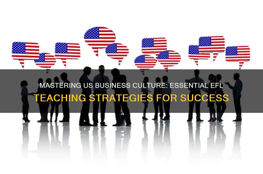 how to teach efl students about us business culture