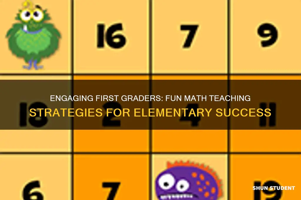 how to teach elementary 1st grade students learn math