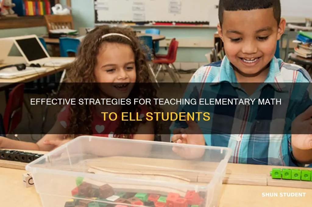 how to teach elementary math to an ell student