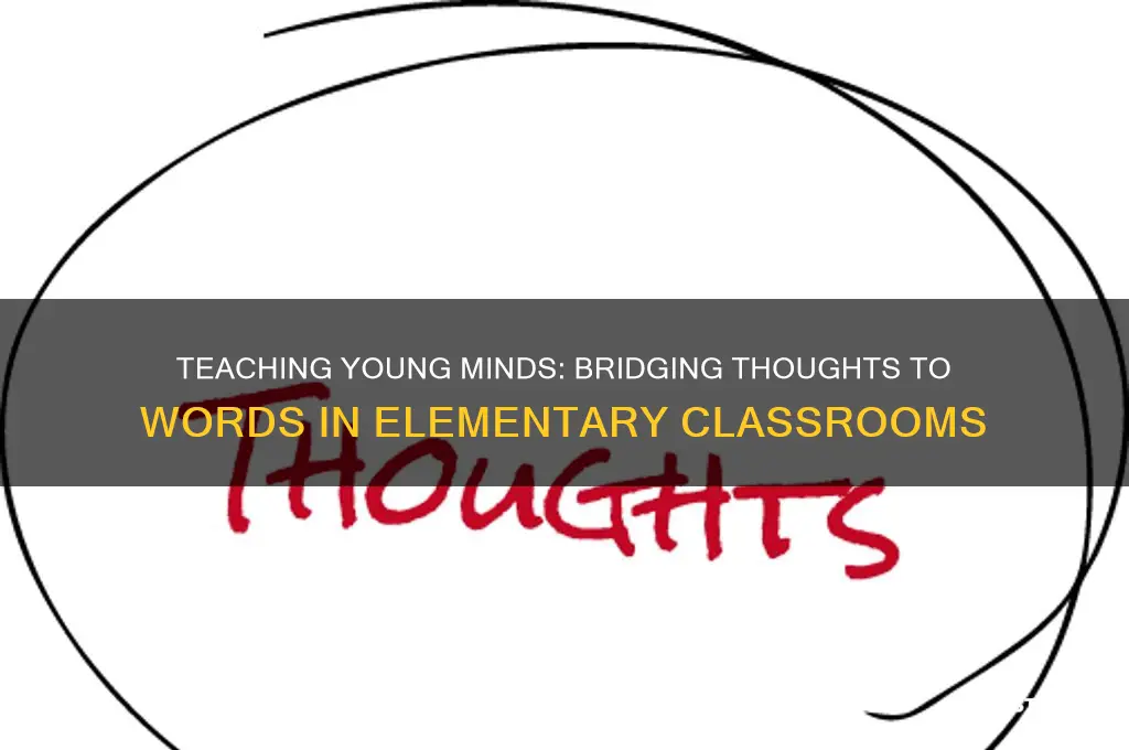 how to teach elementary students about transferring thoughts to words