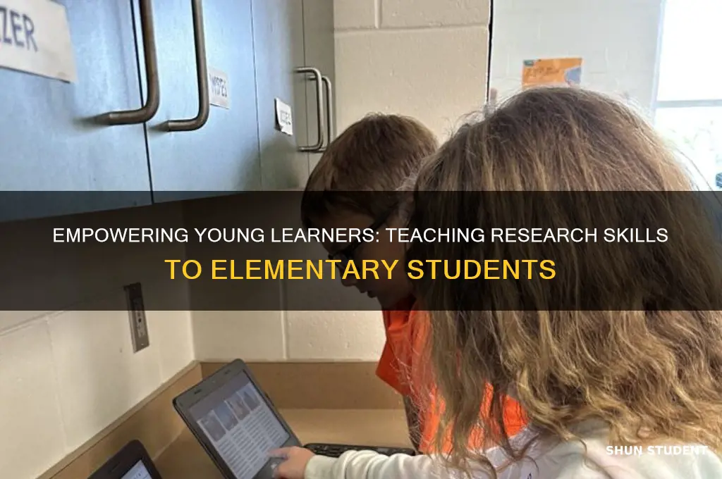 how to teach elementary students research skills