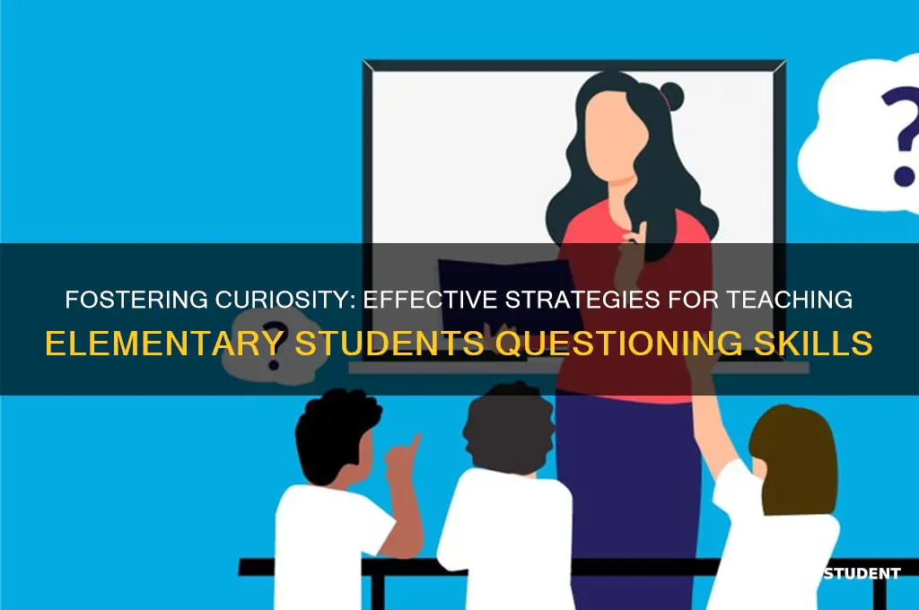 how to teach elementary students to ask questions