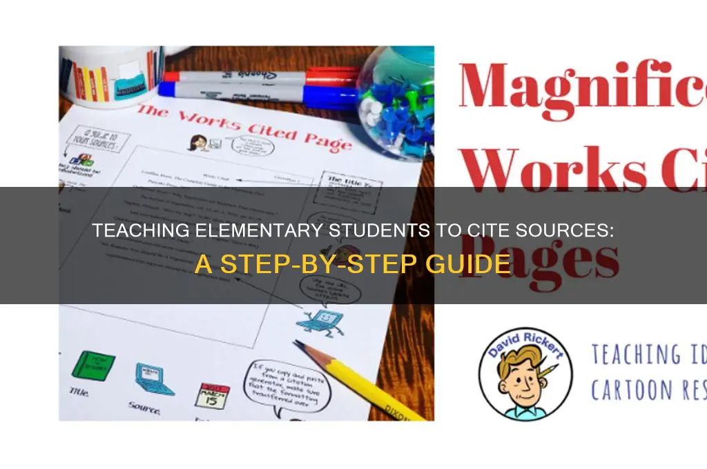 how to teach elementary students to cite sources