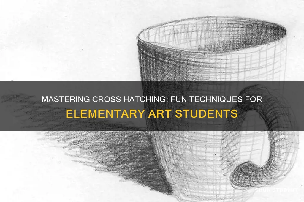 how to teach elementary students to cross hatch