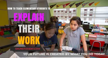 Empowering Young Learners: Strategies for Teaching Work Explanation in Elementary School