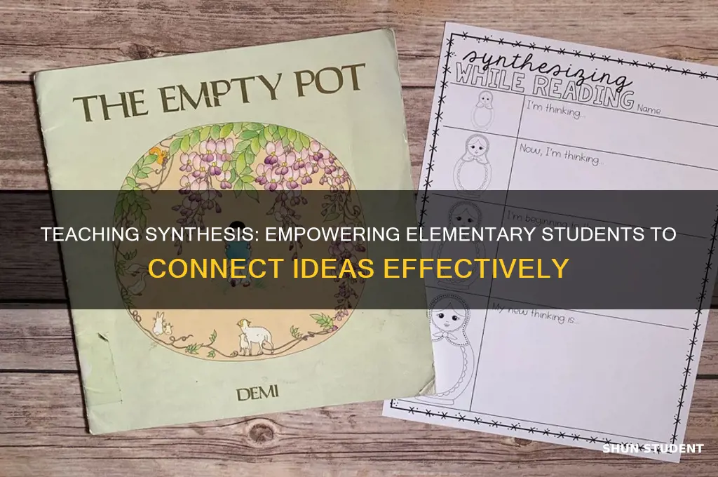 how to teach elementary students to synthesize