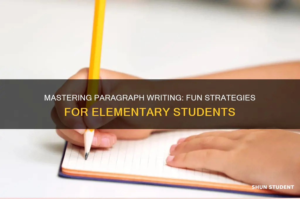 how to teach elementary students to write a paragraph