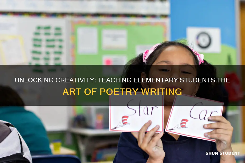 how to teach elementary students to write poetry