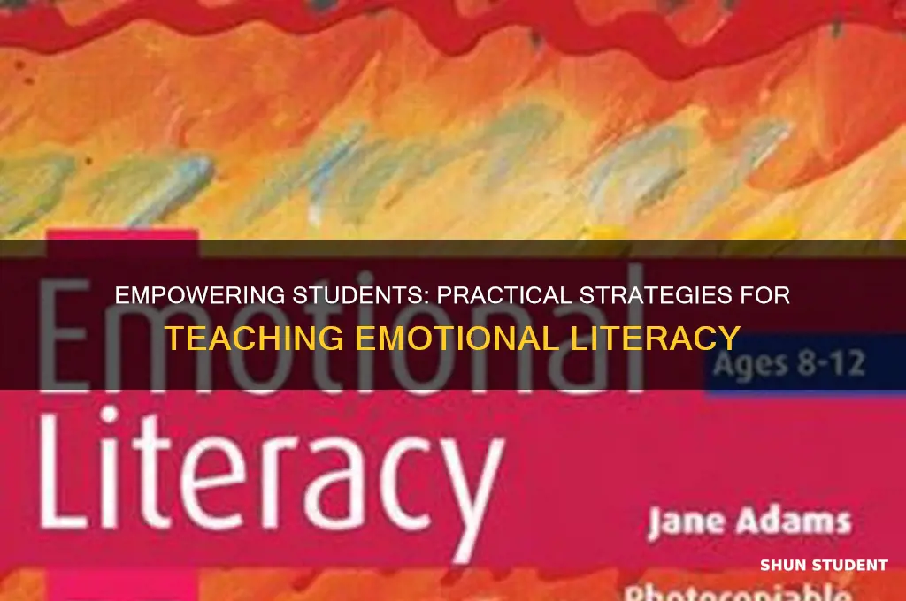 how to teach emotional literacy to students