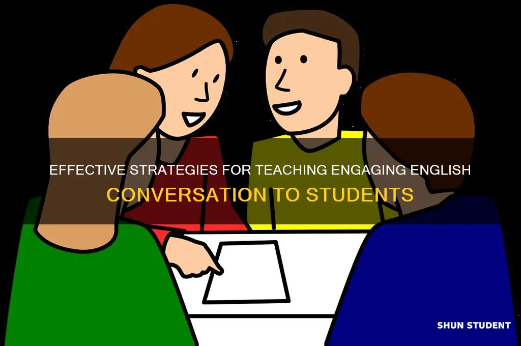 how to teach english conversation to students