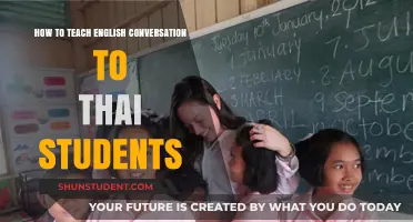 Effective Strategies for Teaching English Conversation to Thai Students