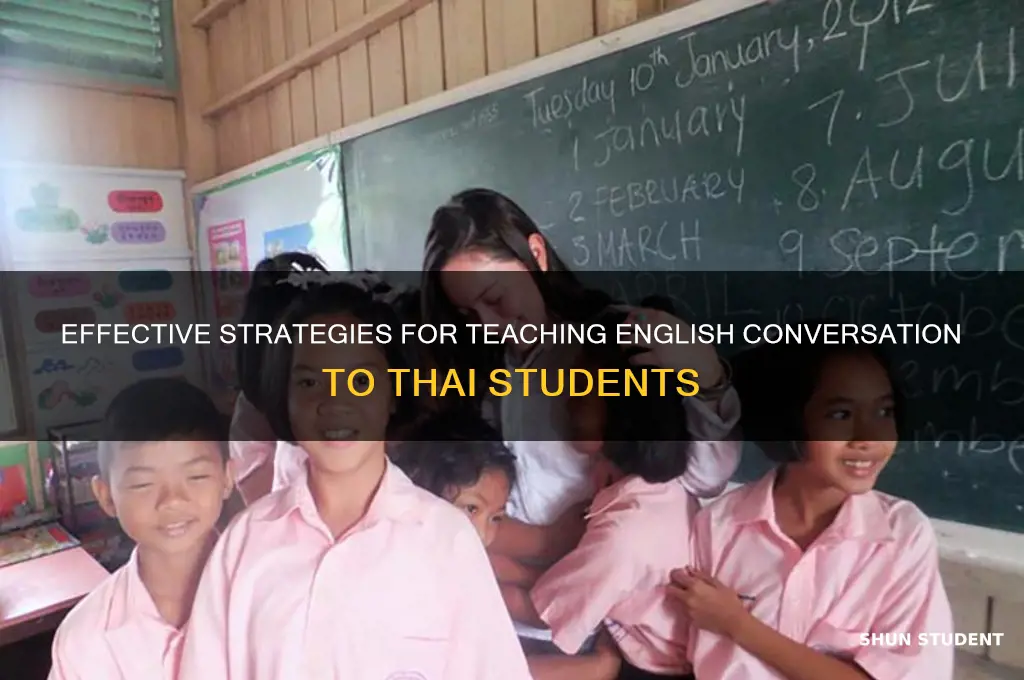 how to teach english conversation to thai students