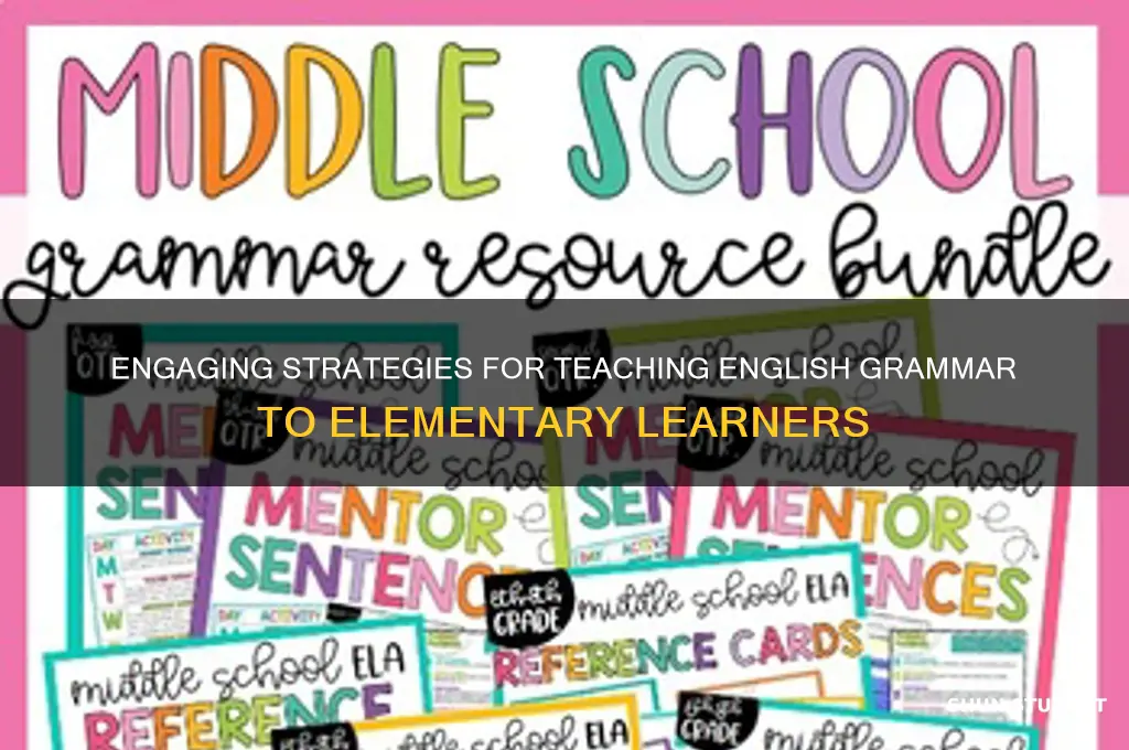 how to teach english grammar to elementary students