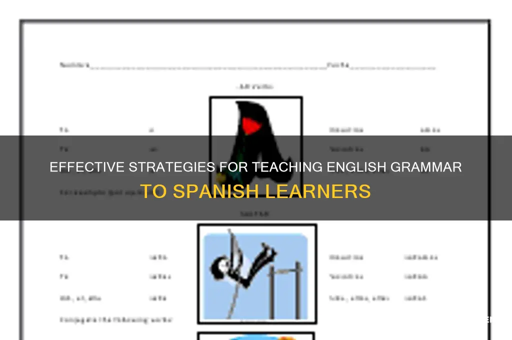 how to teach english grammar to spanish students