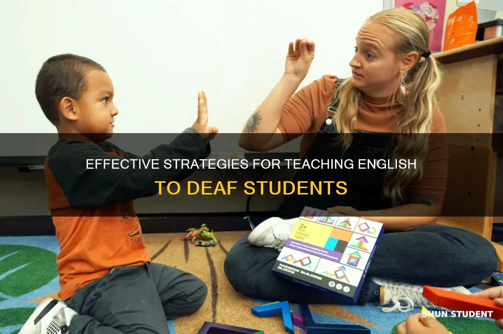 how to teach english to deaf students