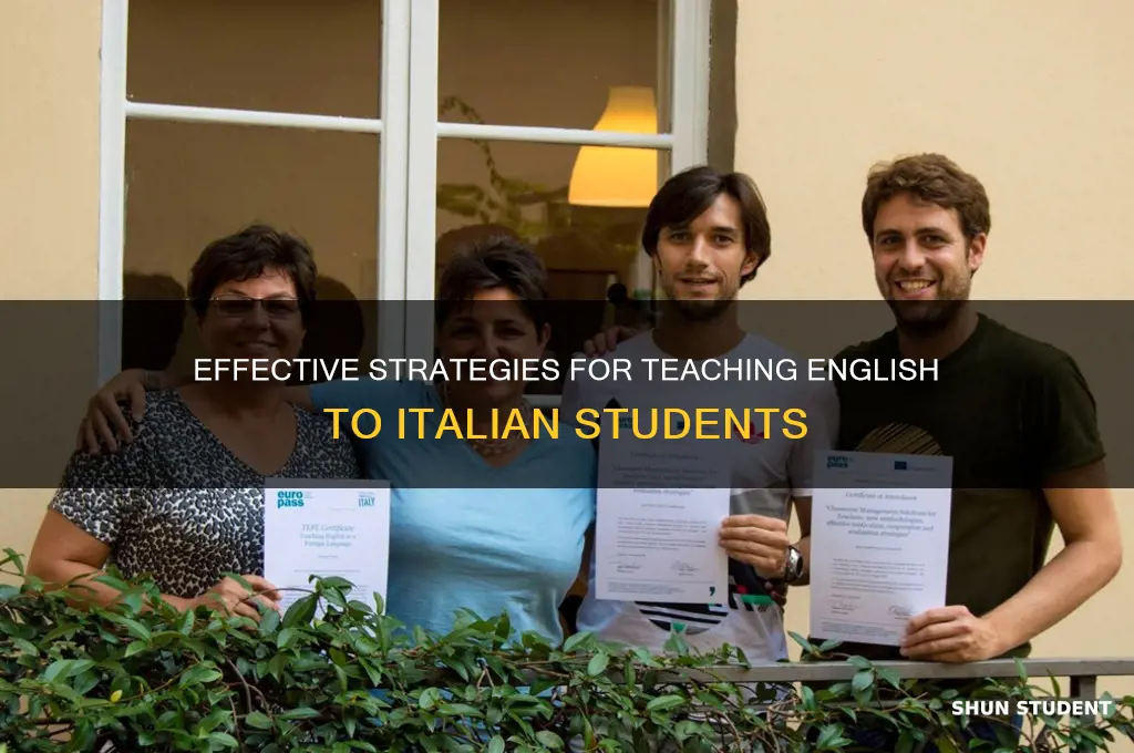 how to teach english to italian students