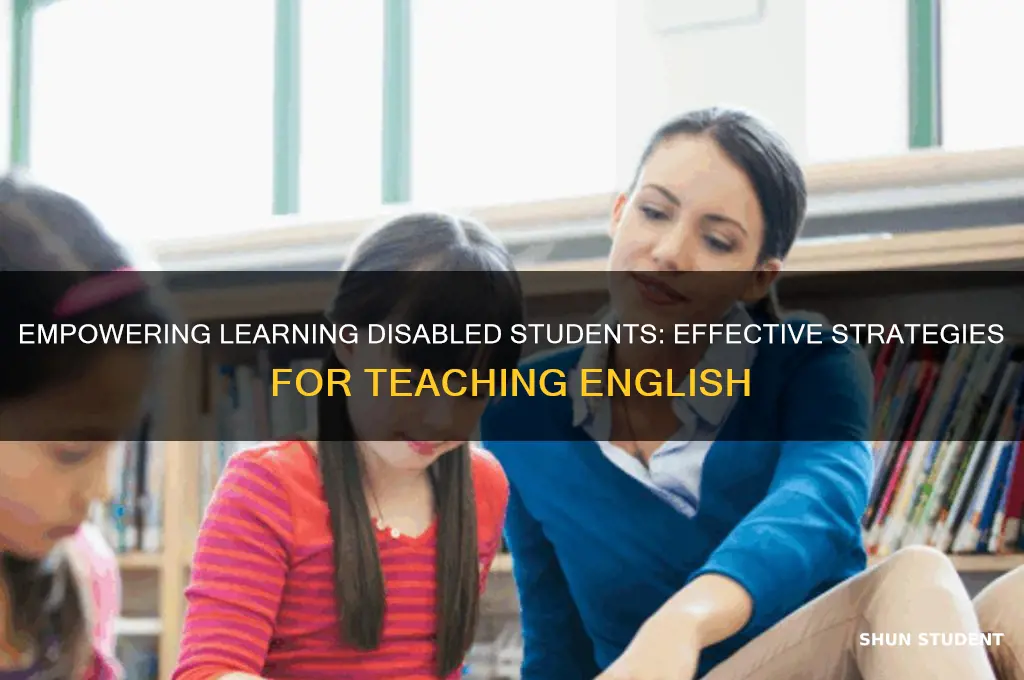 how to teach english to learning disabled students