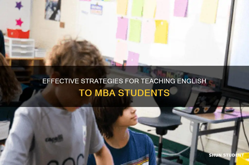 how to teach english to mba students
