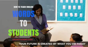 Effective Strategies for Teaching English Vocabulary to Students