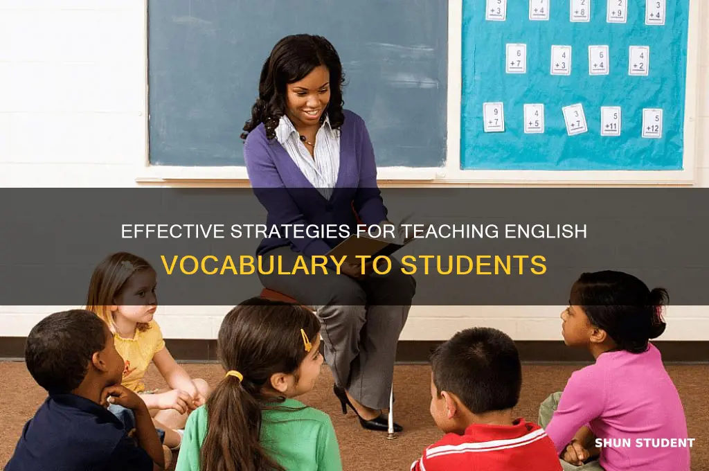how to teach english words to students