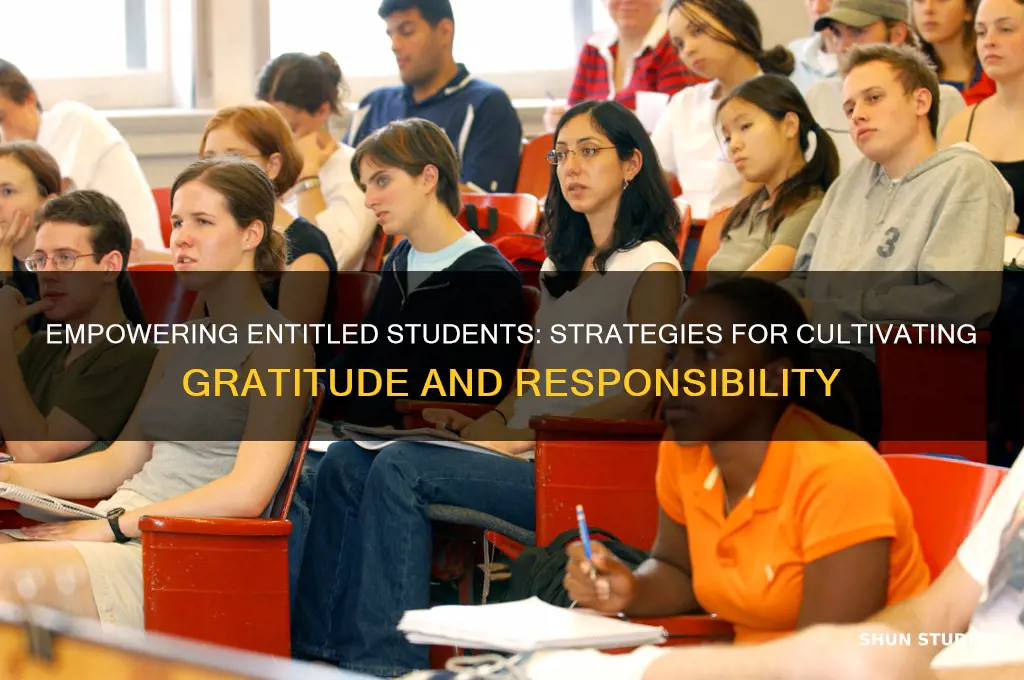 how to teach entitled students