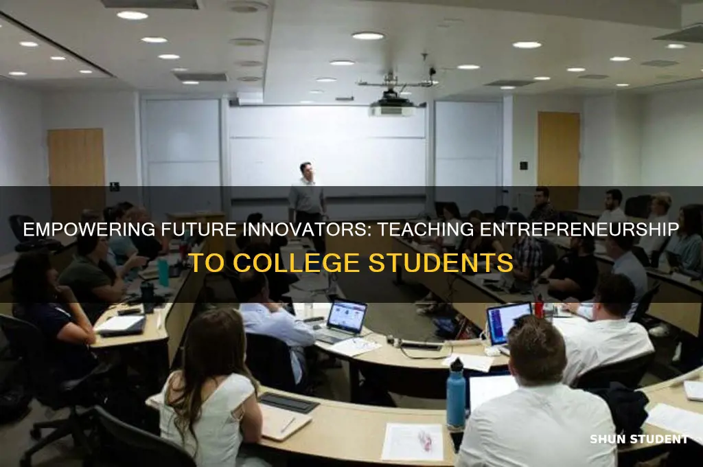 how to teach entrepreneurship to college students