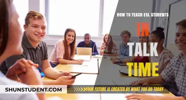 Effective Strategies for Engaging ESL Students During Talk Time