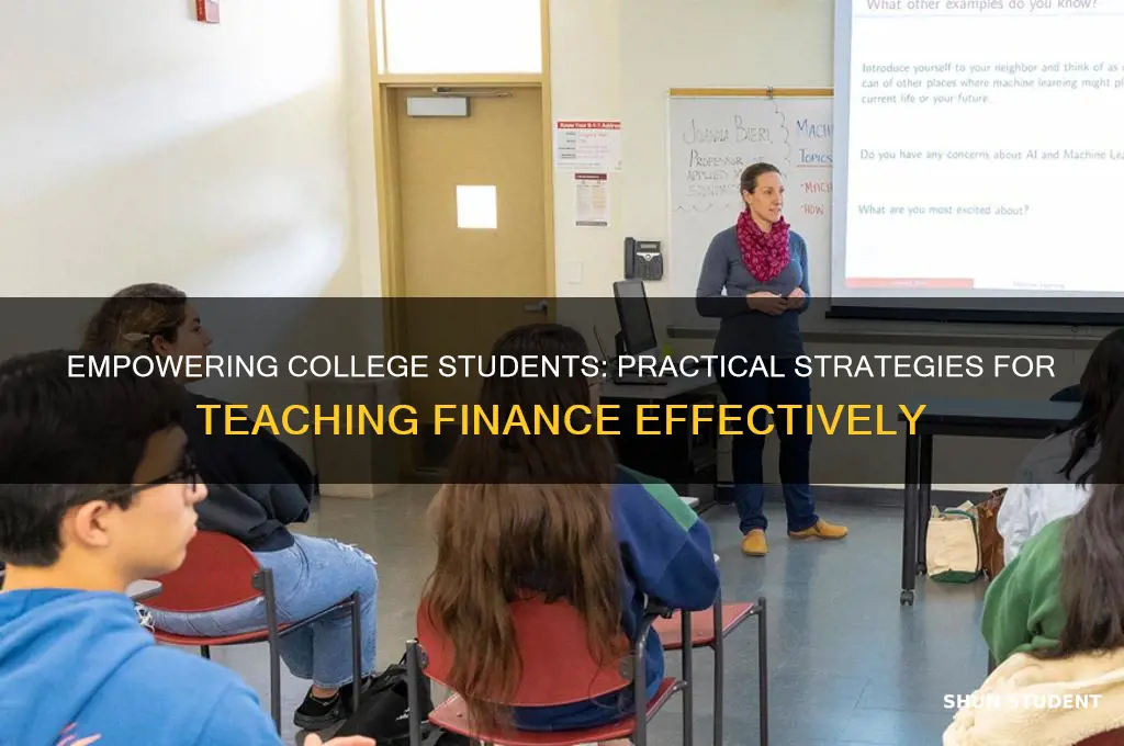 how to teach finance to college students