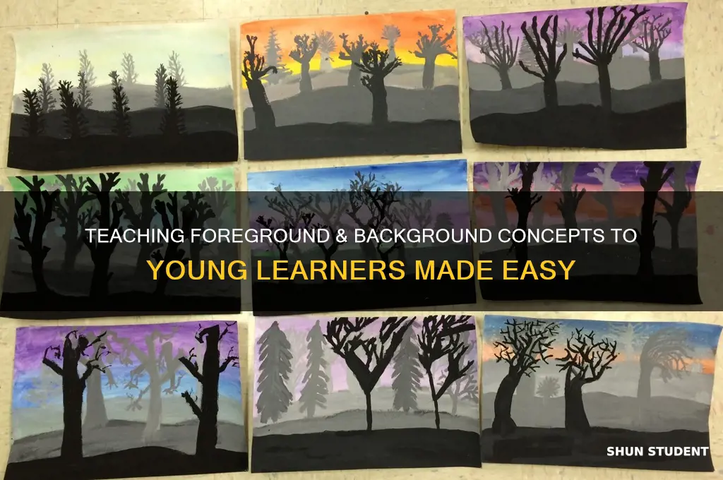 how to teach foreground and background to elementary aged students