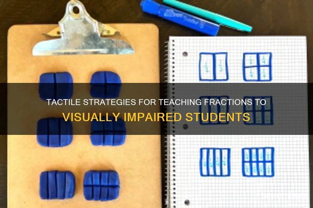 how to teach fractions to students with visual impairments