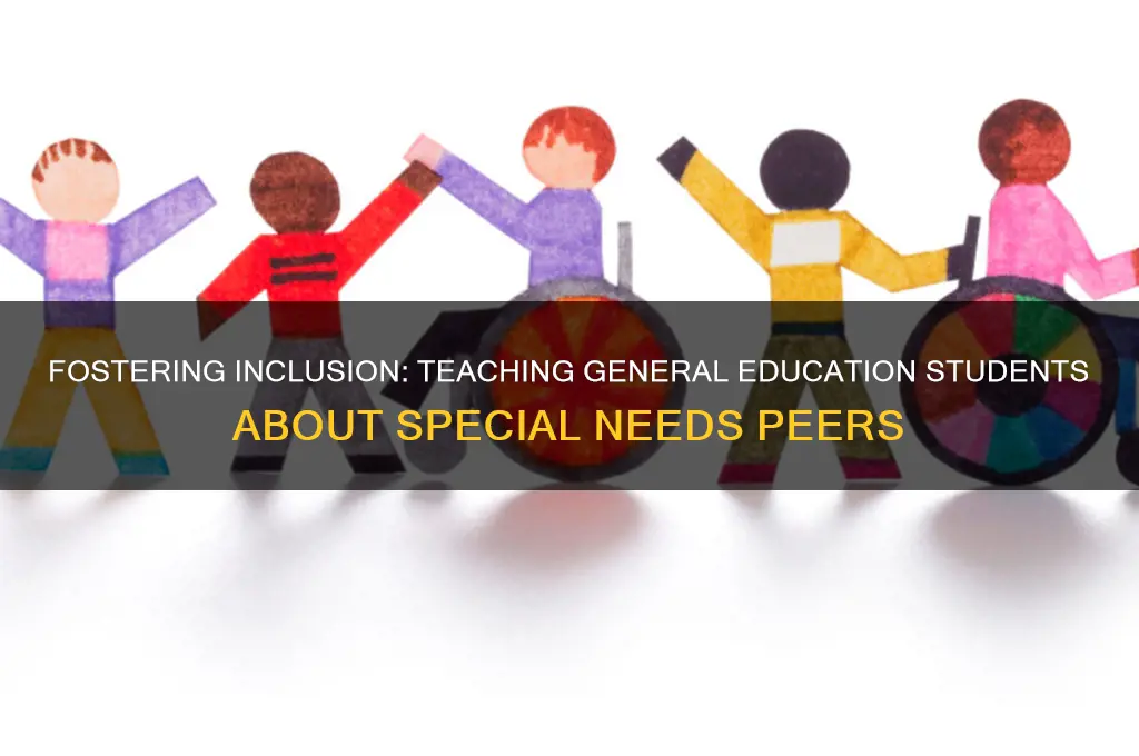 how to teach general education students about special needs chldren
