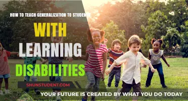 Teaching Generalization Strategies for Students with Learning Disabilities