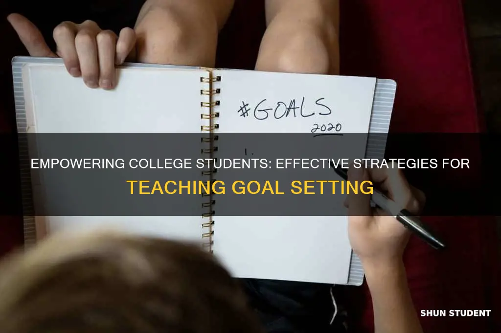 how to teach goal setting college students