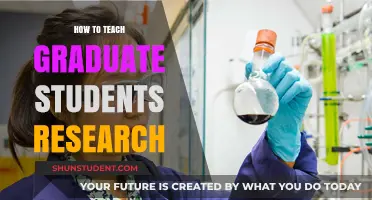 Effective Strategies for Teaching Research Skills to Graduate Students