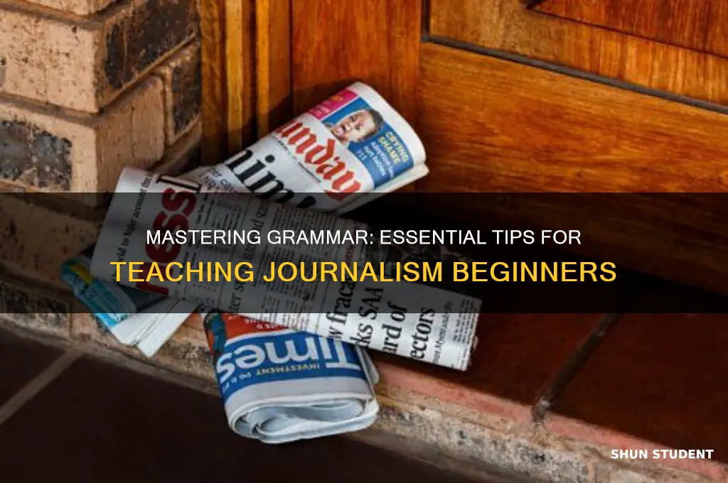 how to teach grammar to beginning journalism students