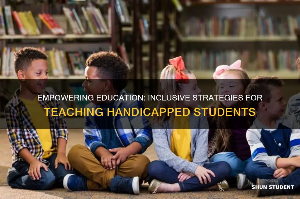 how to teach handicapped students