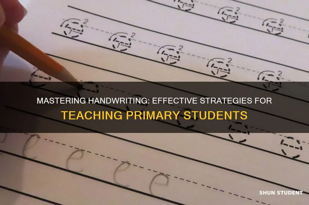 how to teach handwriting to primary students