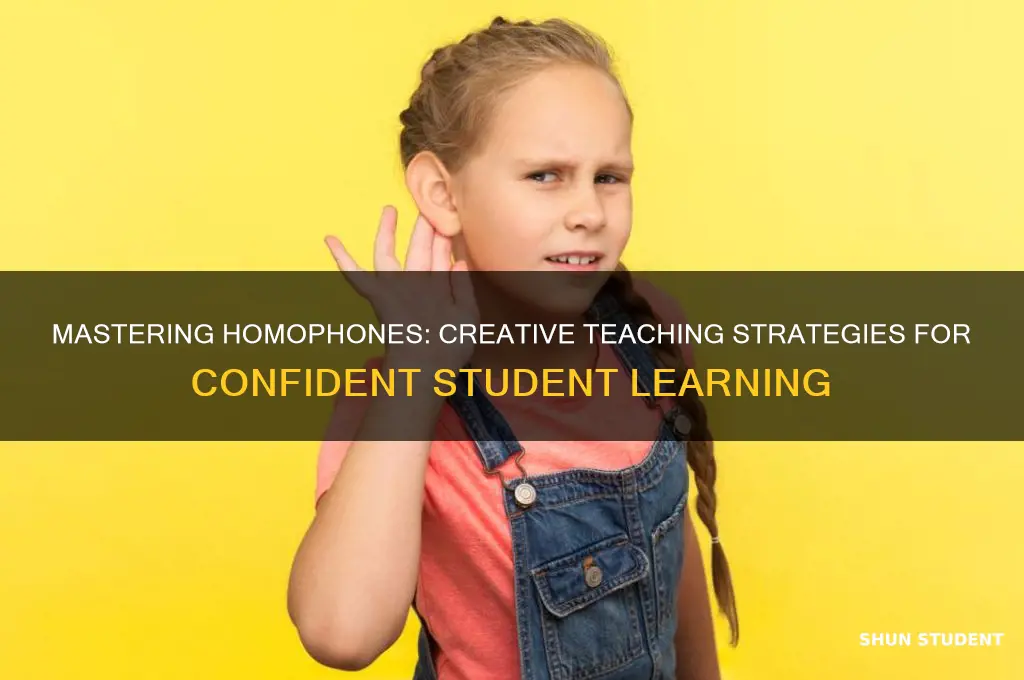 how to teach homophones to students