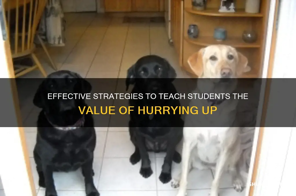 how to teach hurry up to students