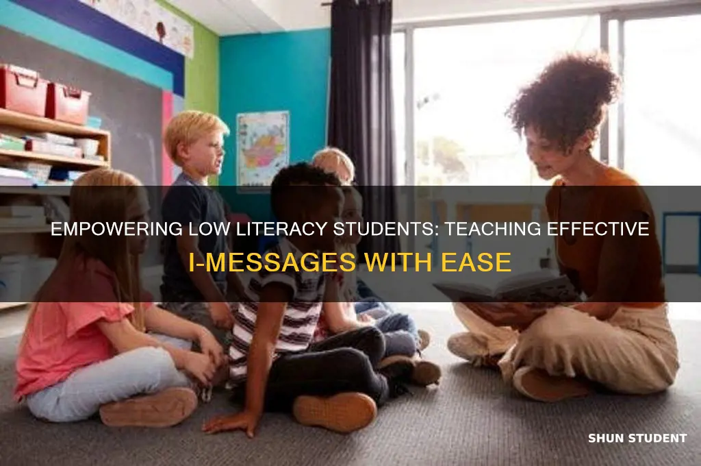 how to teach i messages to low literacy students