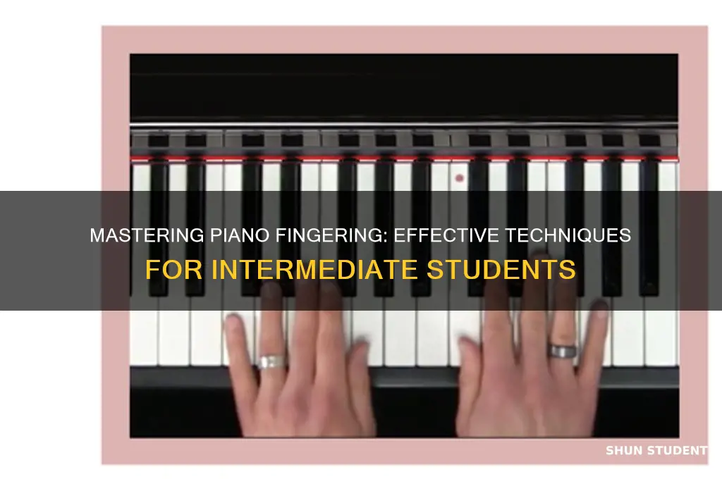 how to teach intermediate student to finger piano