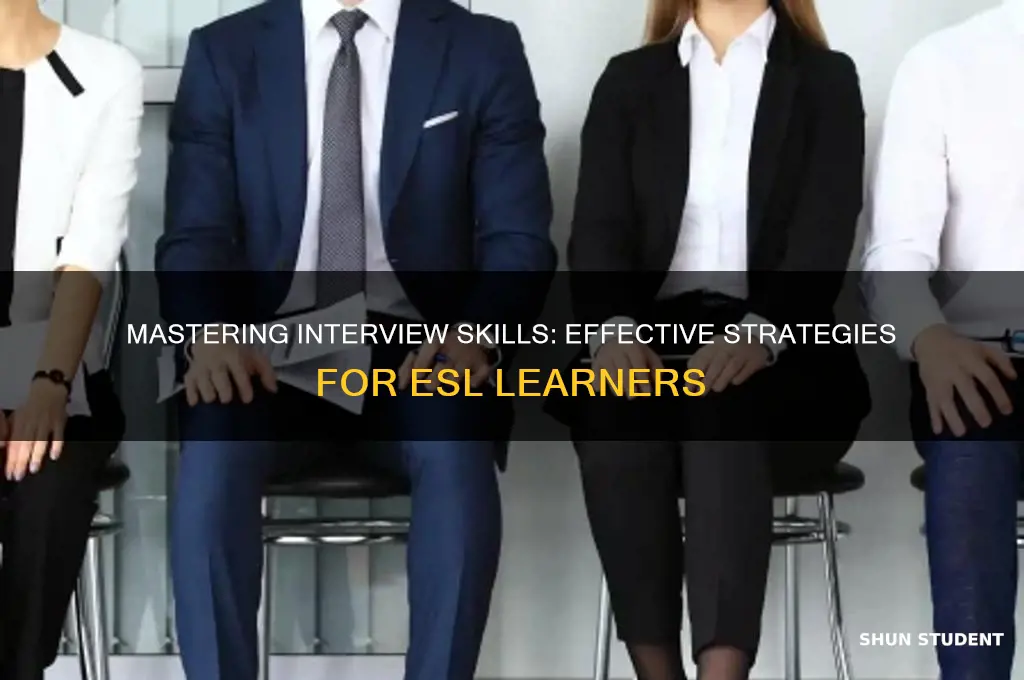 how to teach interview skills to esl students