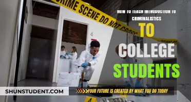 Teaching Criminalistics 101: Engaging College Students in Forensic Science Basics