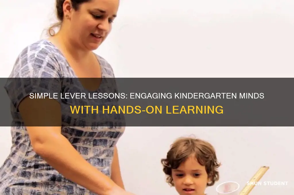 how to teach kindergarten students about levers