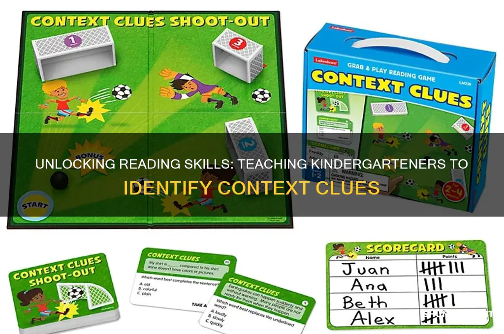 how to teach kindergarten students to find out context clues